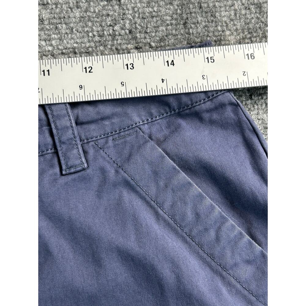 Columbia Women's Navy Cotton Chino Shorts Size 8 Casual Flat Front - Picture 8 of 10